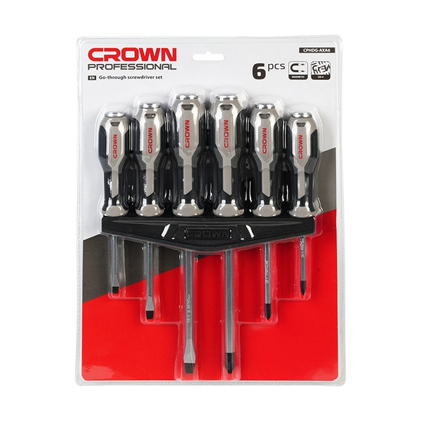 ست 6 عددی پیچ گوشتی های ضربه خور کرون Crown